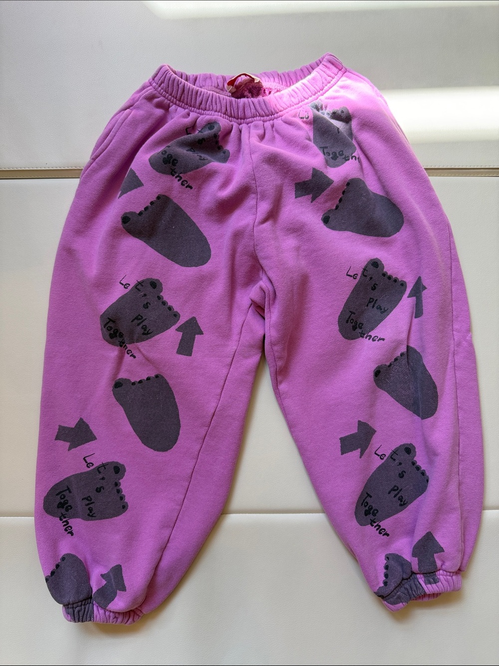 Mini PS Market Purple Footprint Graphic Sweatpants Kids 7-8 Years